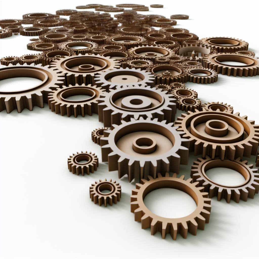 A dynamic and interconnected network of gears, representing the integration of HubSpot CRM with inbound marketing strategies.